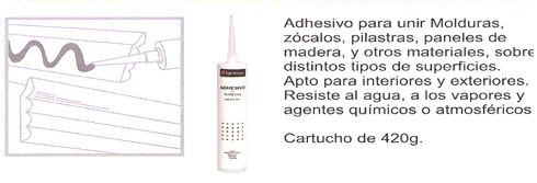 ADHESIVO PARA MOLDURAS